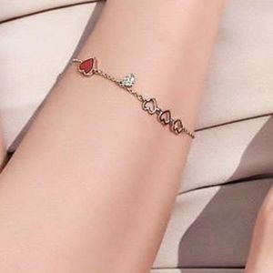 Love Heart Pendant Bracelet